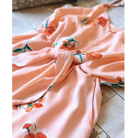 🍭Sweet Deal🍭Peach Front Tie Maxi - Picture 6 of 7